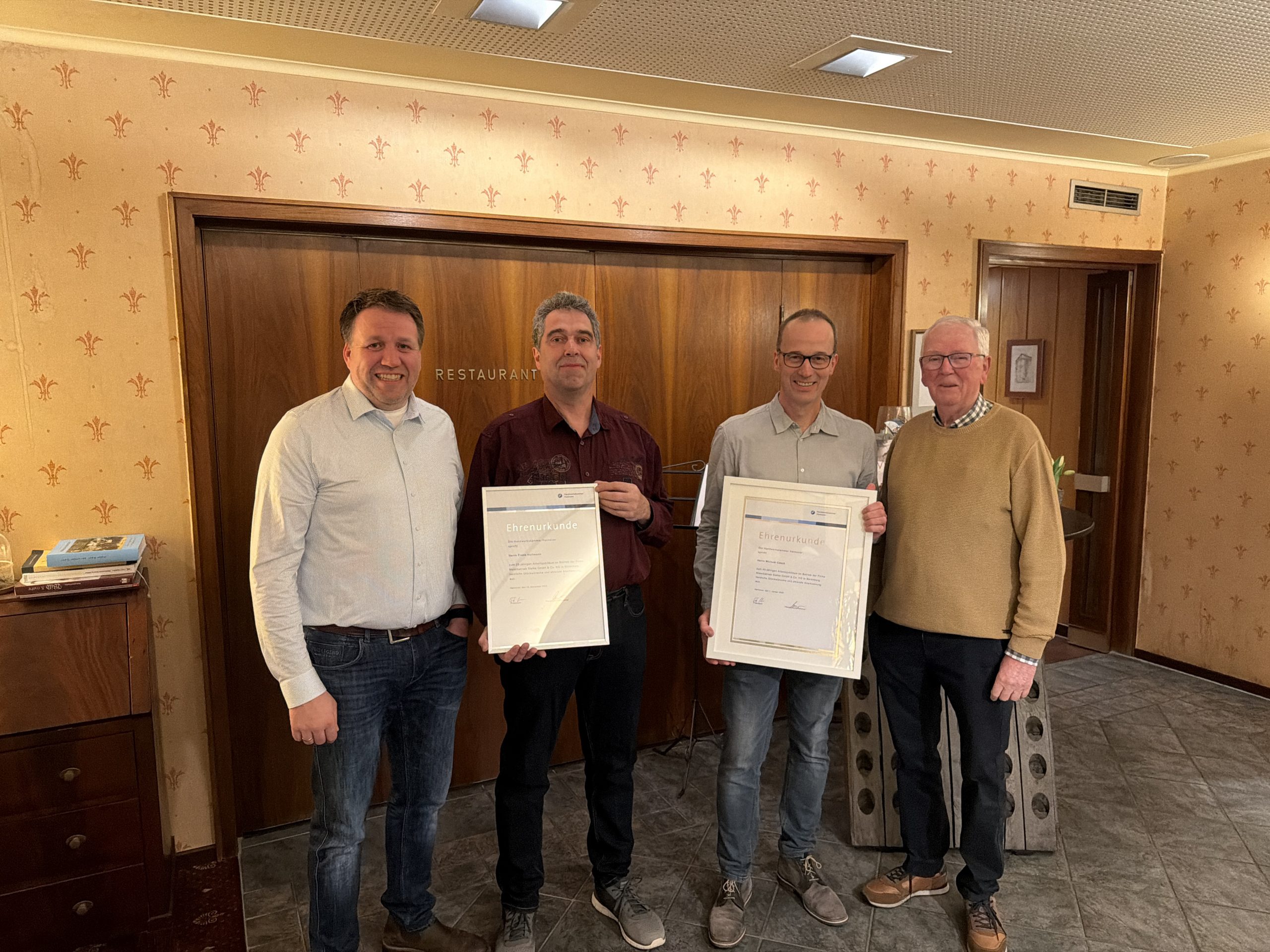 Frank Sielke, Frank Hollamnn, Michael Czech, Heiner Sielke